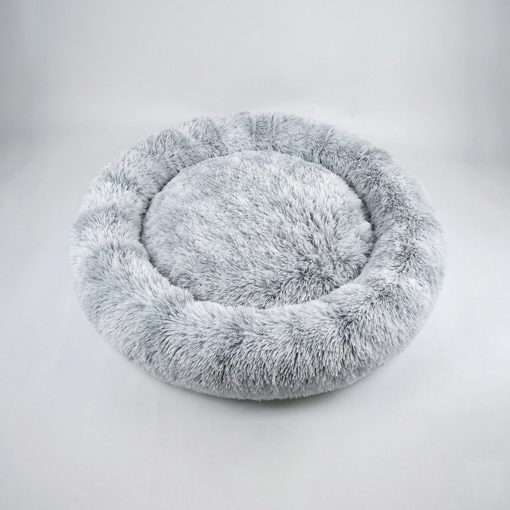 Large Dog Bed – Calming Donut Bed for Medium and Large breed, Extra Fluffy & Washable