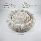 Large Dog Bed – Calming Donut Bed for Medium and Large breed, Extra Fluffy & Washable