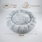 Large Dog Bed – Calming Donut Bed for Medium and Large breed, Extra Fluffy & Washable