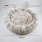 Large Dog Bed – Calming Donut Bed for Medium and Large breed, Extra Fluffy & Washable